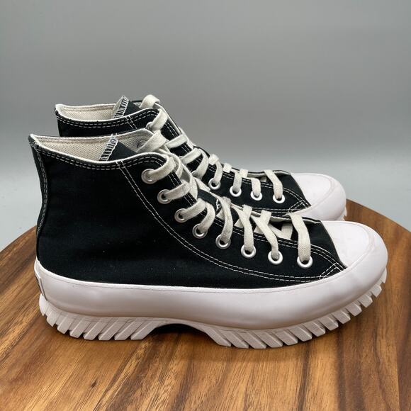 Converse CTAS All Star Lift Shoes Womens 9 Black Platform Lug Canvas Hi Sneakers